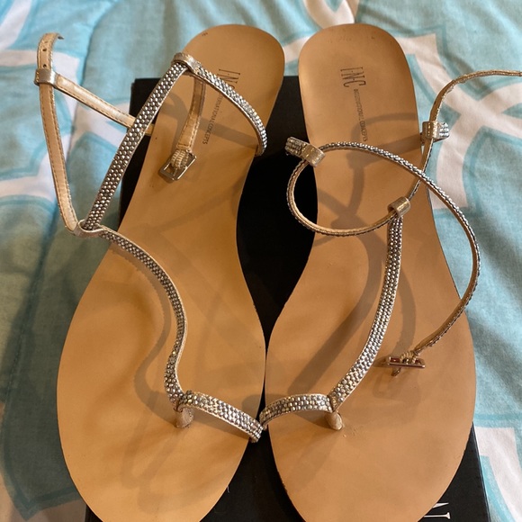 INC International Concepts | Shoes | Inc Pearl Gold Ring Toe Sandals |  Poshmark
